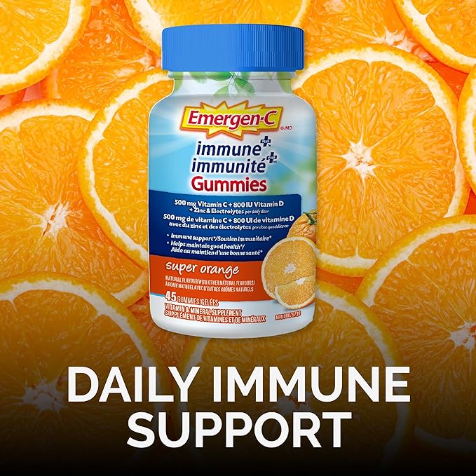 Immune Plus Super Orange | Emergen-C® | 45 Gummies