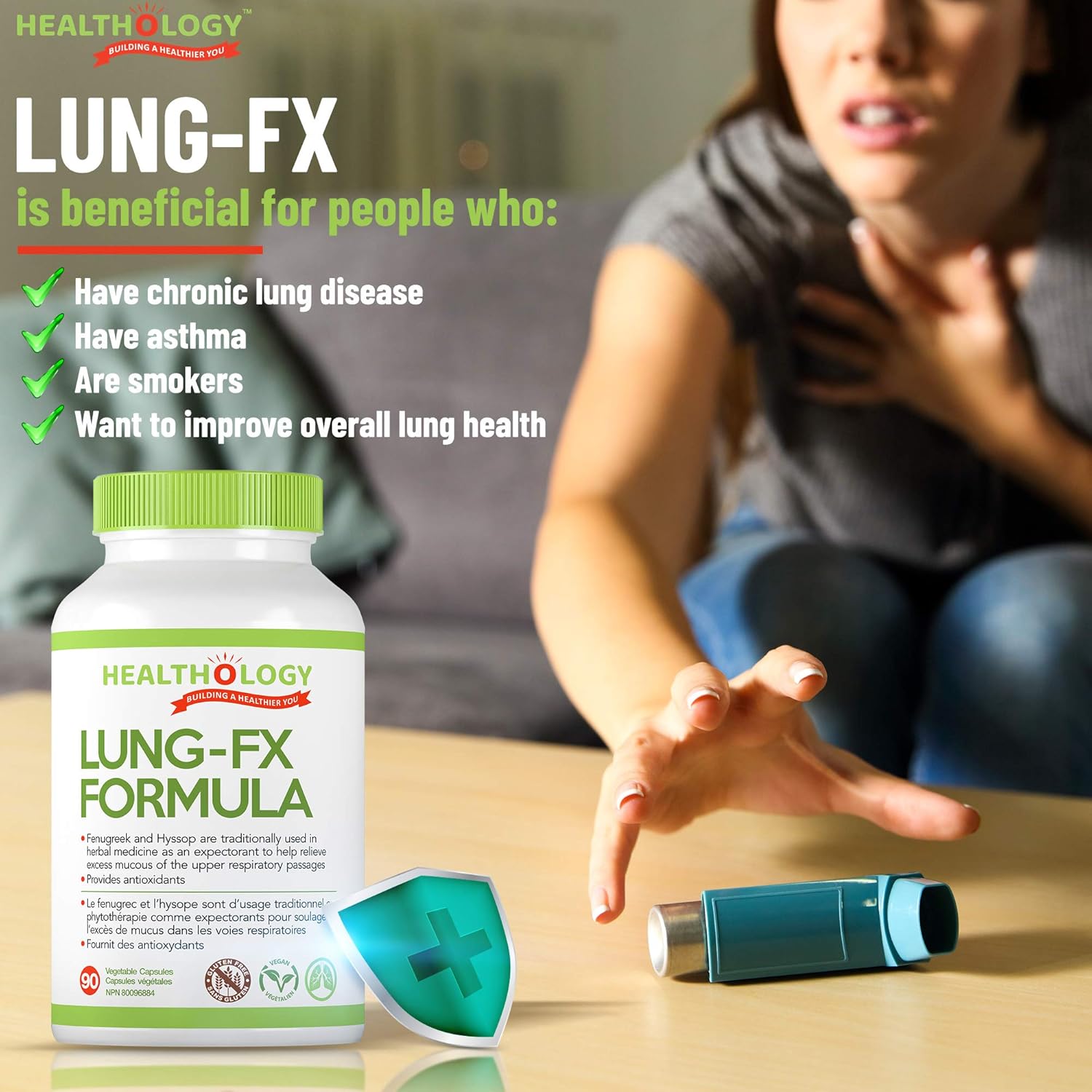 Lung-Fx | Healthology™ | 90 Vegetable Capsules