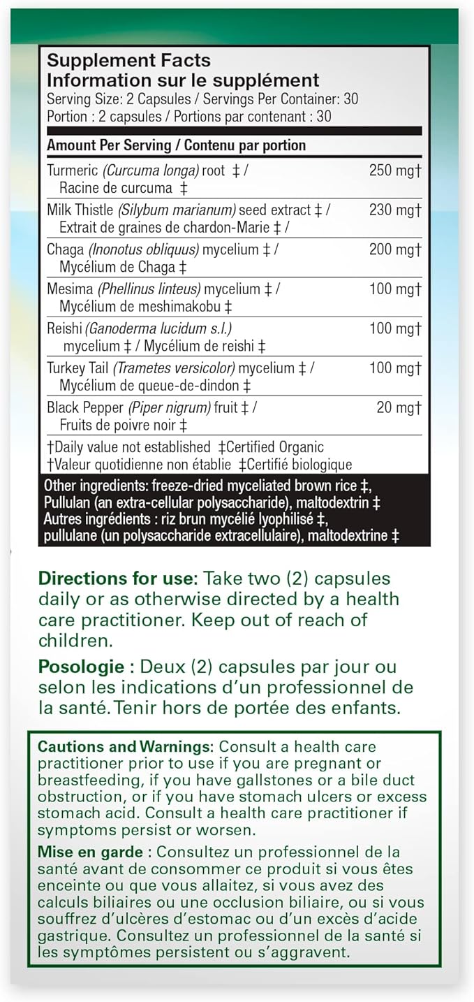 MycoBotanicals® Liver Capsules  | Host Defense® Mushrooms™ | 60 Capsules