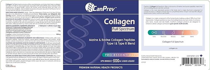 Collagen Full Spectrum Blend Liquid | CanPrev | 500 mL