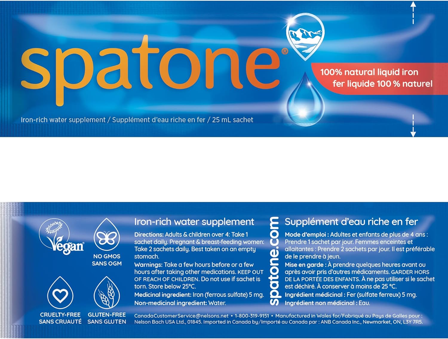 Liquid Iron | Spatone® |  Pack of 1 (28 Sachets)