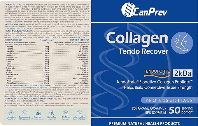 Collagen Tendo Recover | CanPrev | Powder: 250g