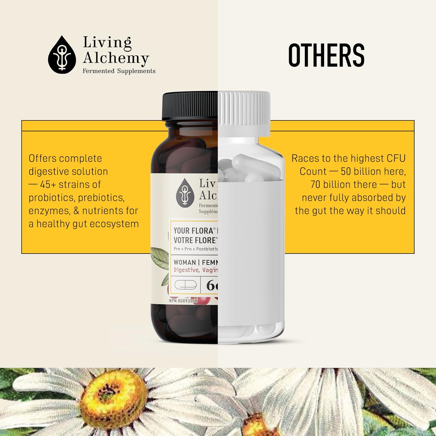 Your Flora® Probiotic Woman | Living Alchemy® | 60 Vegan Capsules