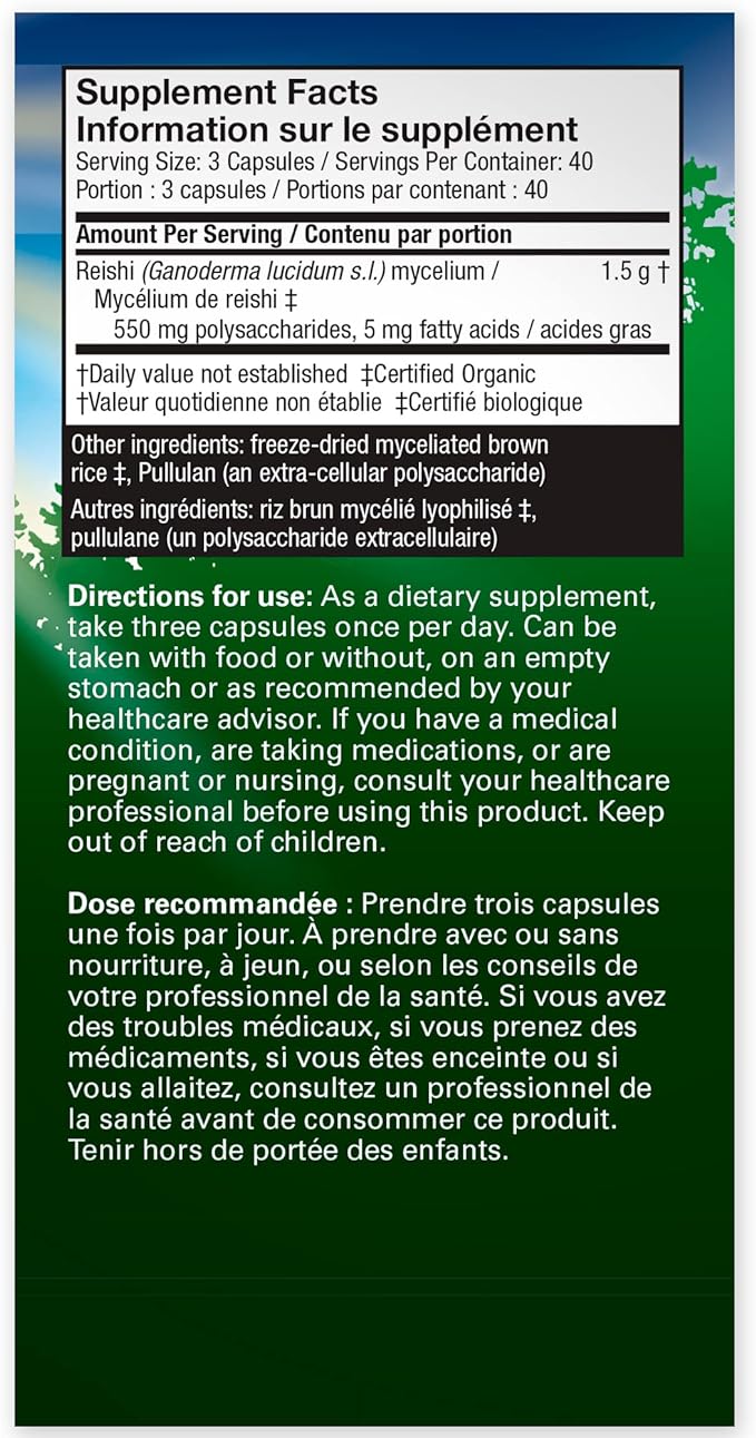 Reishi Capsules | Host Defense® Mushrooms™  | Various Sizes