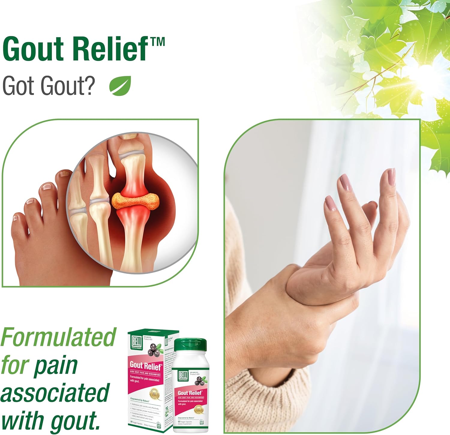 Gout Relief® | Bell® | 60 Capsules