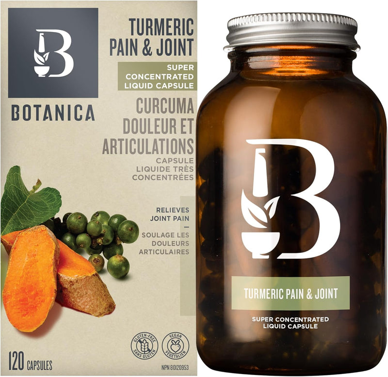 Turmeric Pain & Joint  | Botanica | 60 or 120 Liquid Capsules