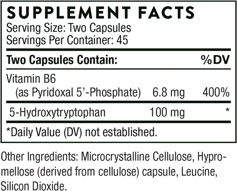 5-Hydroxytryptophan | Thorne® | 90 Capsules