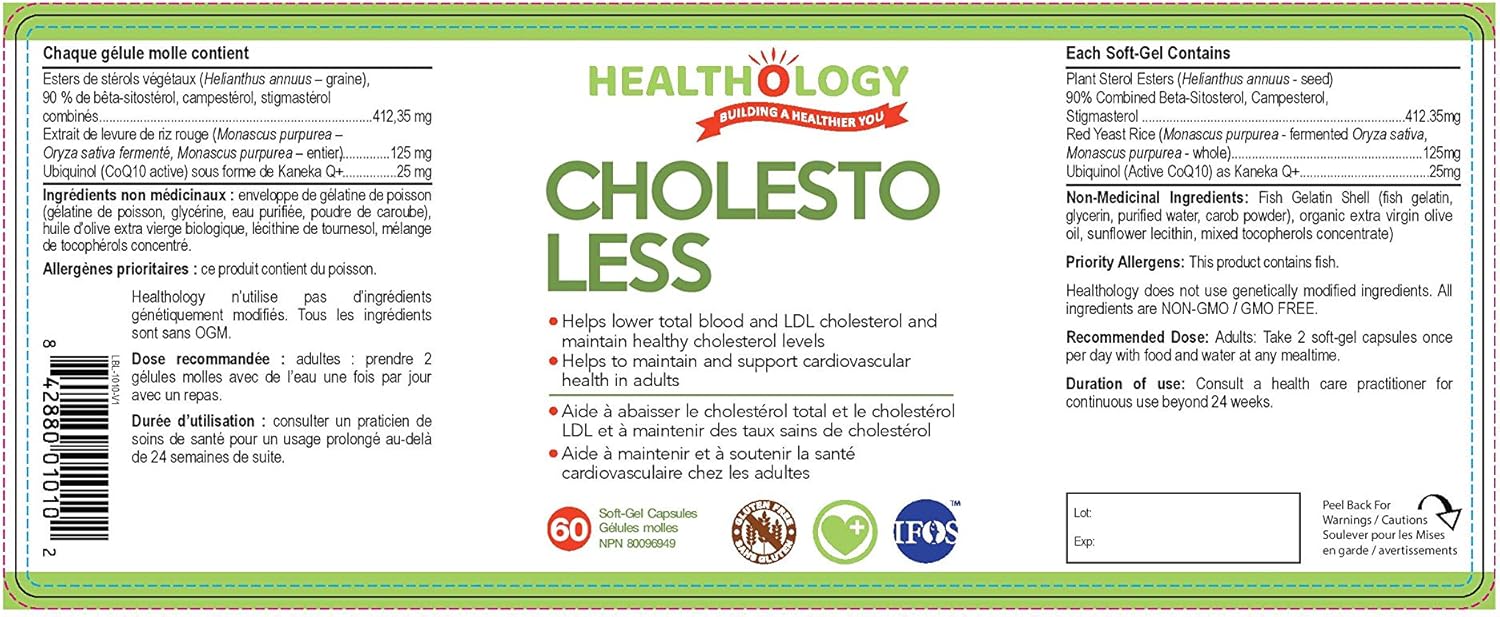 Cholesto-less | Healthology™ | 60 Softgels