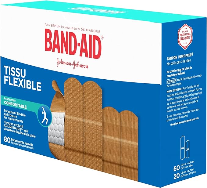 Flexible Fabric Bandages Value Pack | Band-Aid® | 80 Count