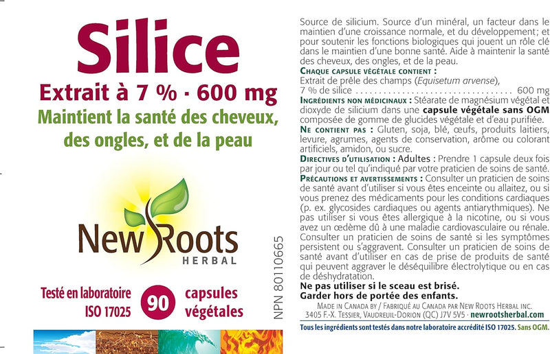 Silica | New Roots HERBAL® | 90 Vegetable Capsules