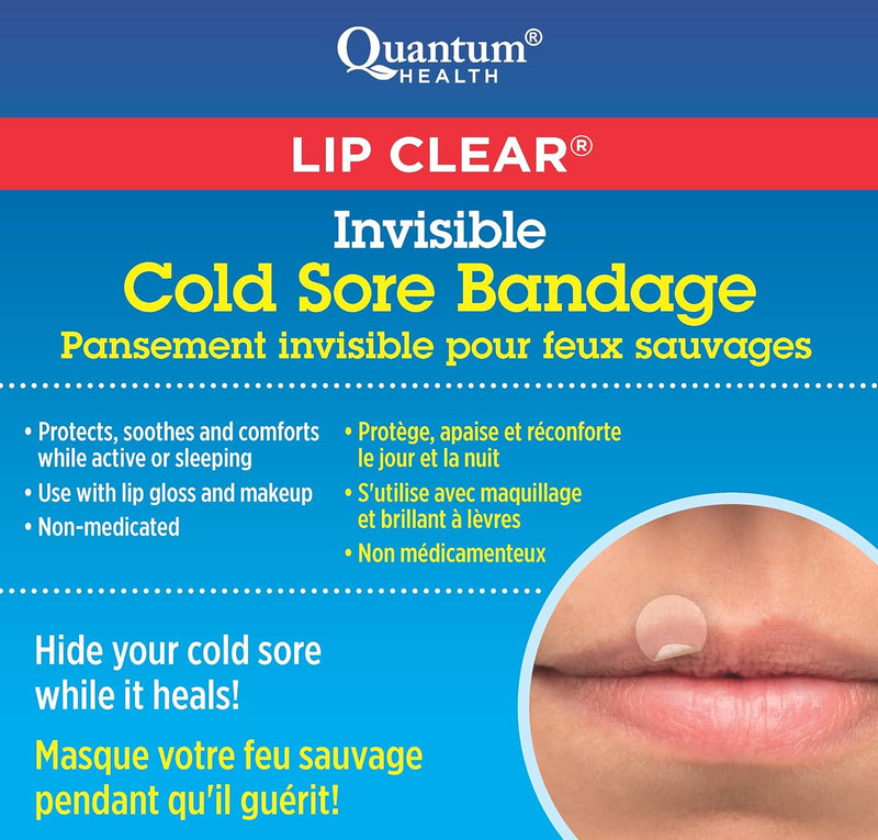 Invisible Cold Sore Bandage | Lip Clear® | 12 Bandages