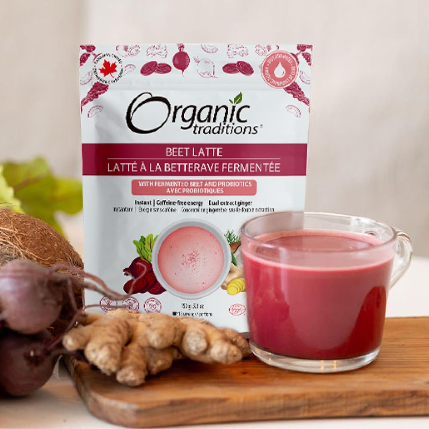 Beet Latte With Fermented Beets And Probiotics | Organic Traditions® | 150 g
