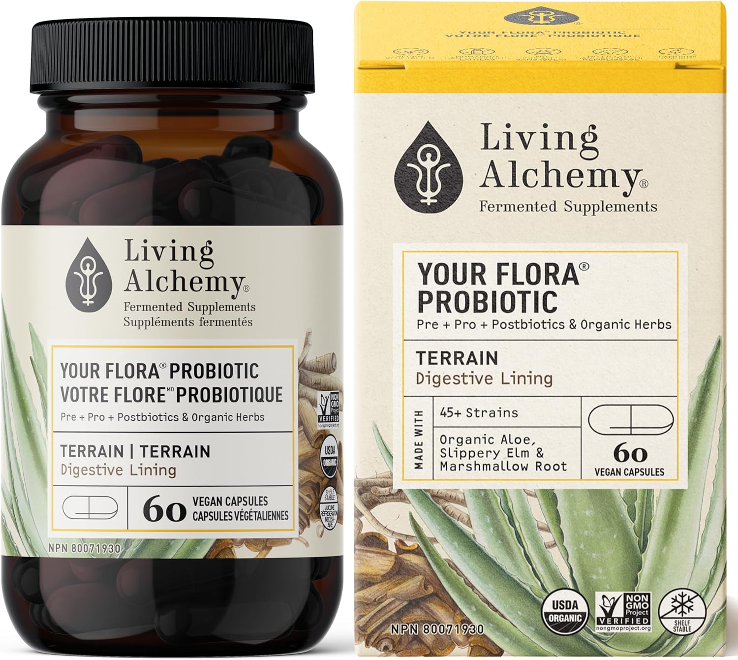 Your Flora® Probiotic Terrain | Living Alchemy® | 60 OR 120 Capsules
