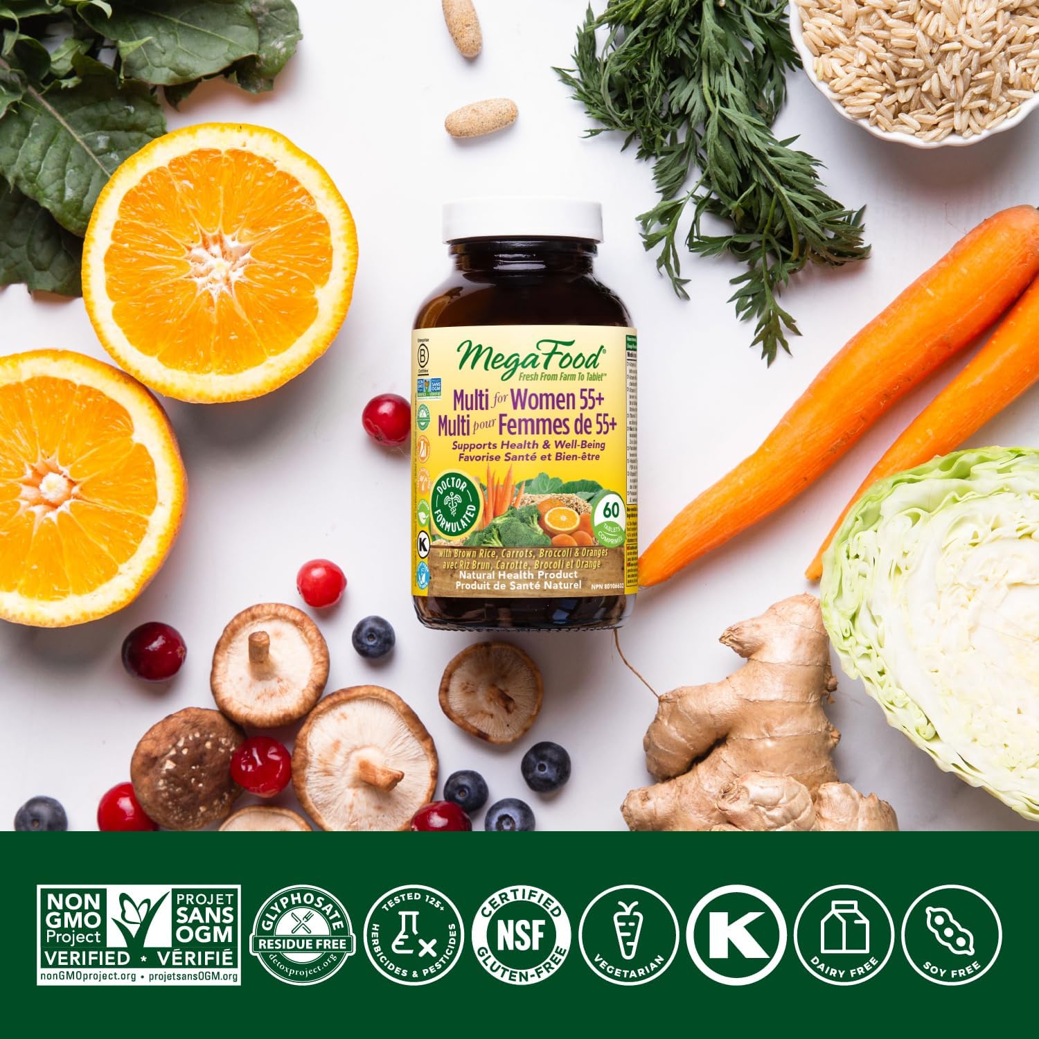 Multi for Women 55+ | MegaFood® | 60 Tablets