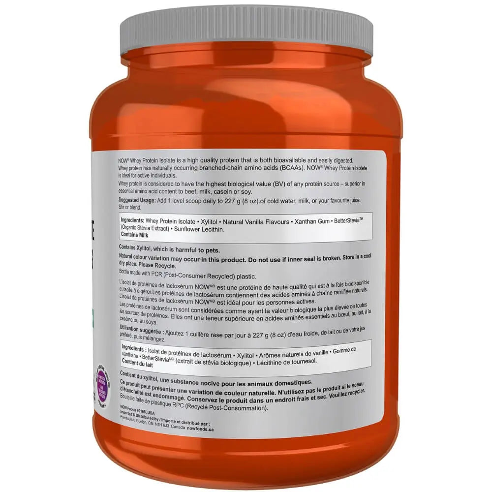 Whey Protein Isolate | NOW® Foods® | Diffrent Flavor