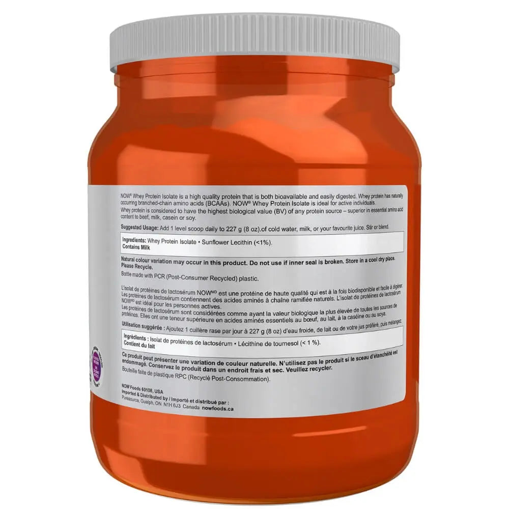 Whey Protein Isolate | NOW® Foods® | Diffrent Flavor