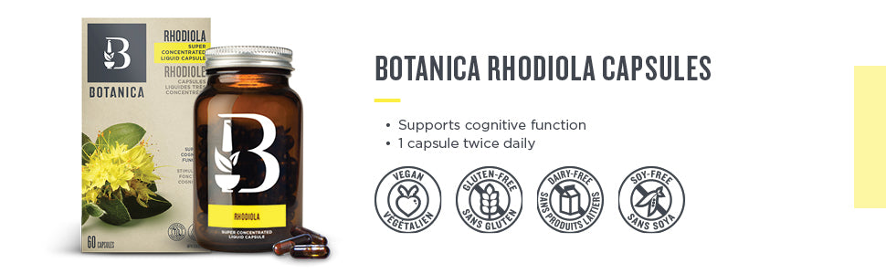 Rhodiola Liquid Capsules | Botanica | 60 or 120 Capsules