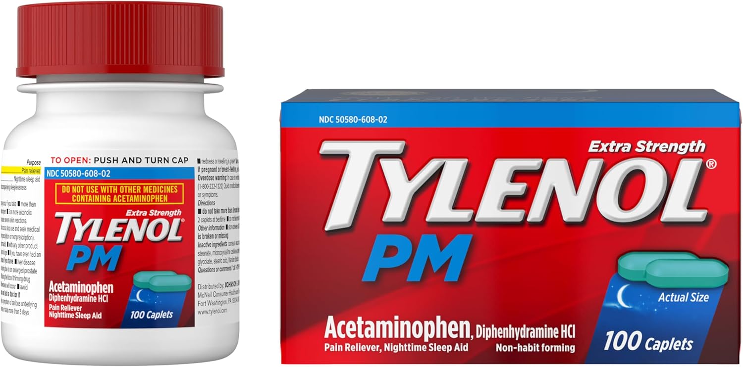Extra Strength Nighttime Pain Relief & Sleep Aid | TYLENOL® | 16 Caplet