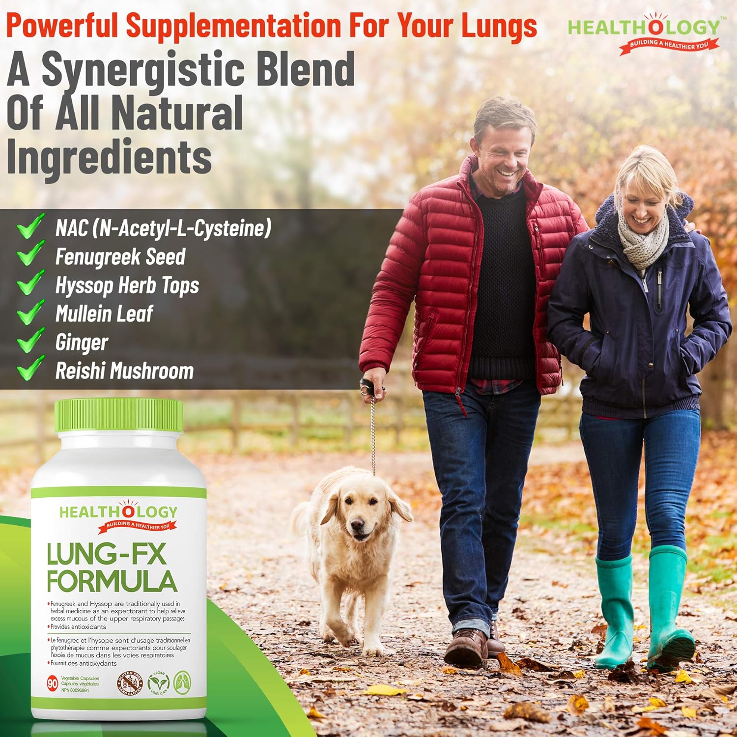 Lung-Fx | Healthology™ | 90 Vegetable Capsules