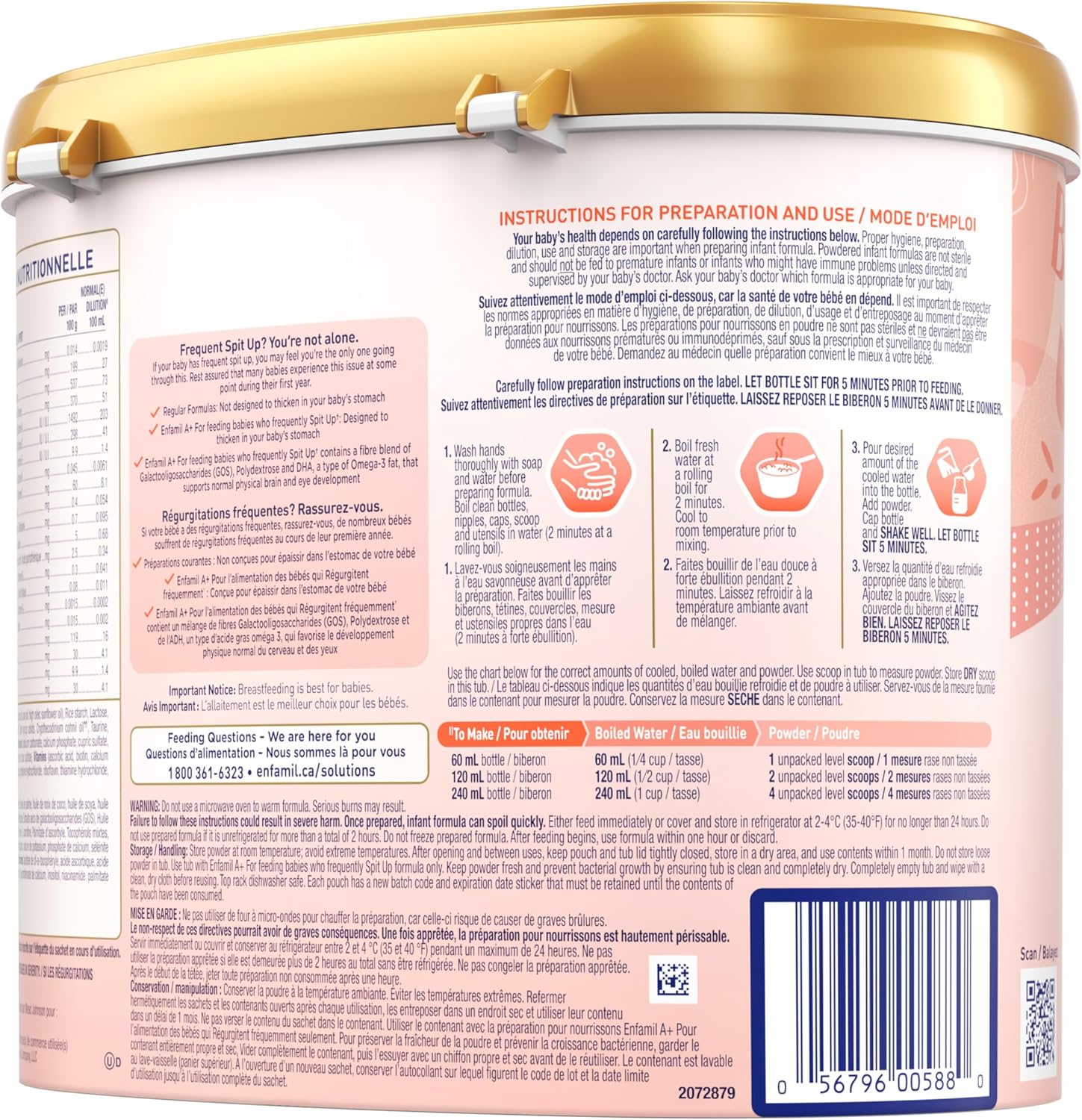 Spit Up, Baby Formula, Powder | Enfagrow A+® | 629 Gram