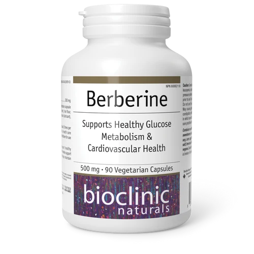 Berberine by Bioclinic® Naturals – Blood Sugar & Metabolic Support | 90 Capsules