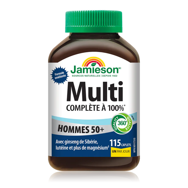 100% Complete Multi For Men 50+ | Jamieson™ | 115  or 160 Caplets