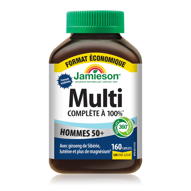 100% Complete Multi For Men 50+ | Jamieson™ | 115  or 160 Caplets
