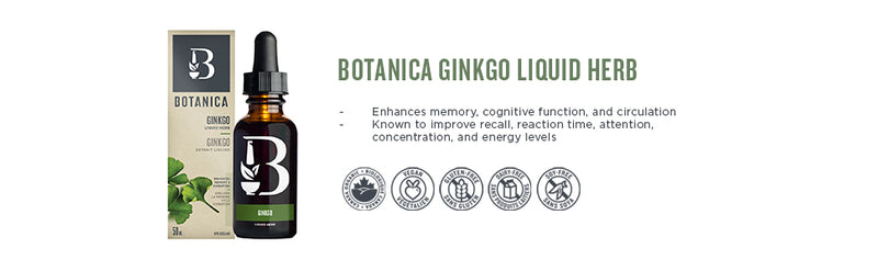 Ginkgo Liquid Herb | Botanica | 50 mL