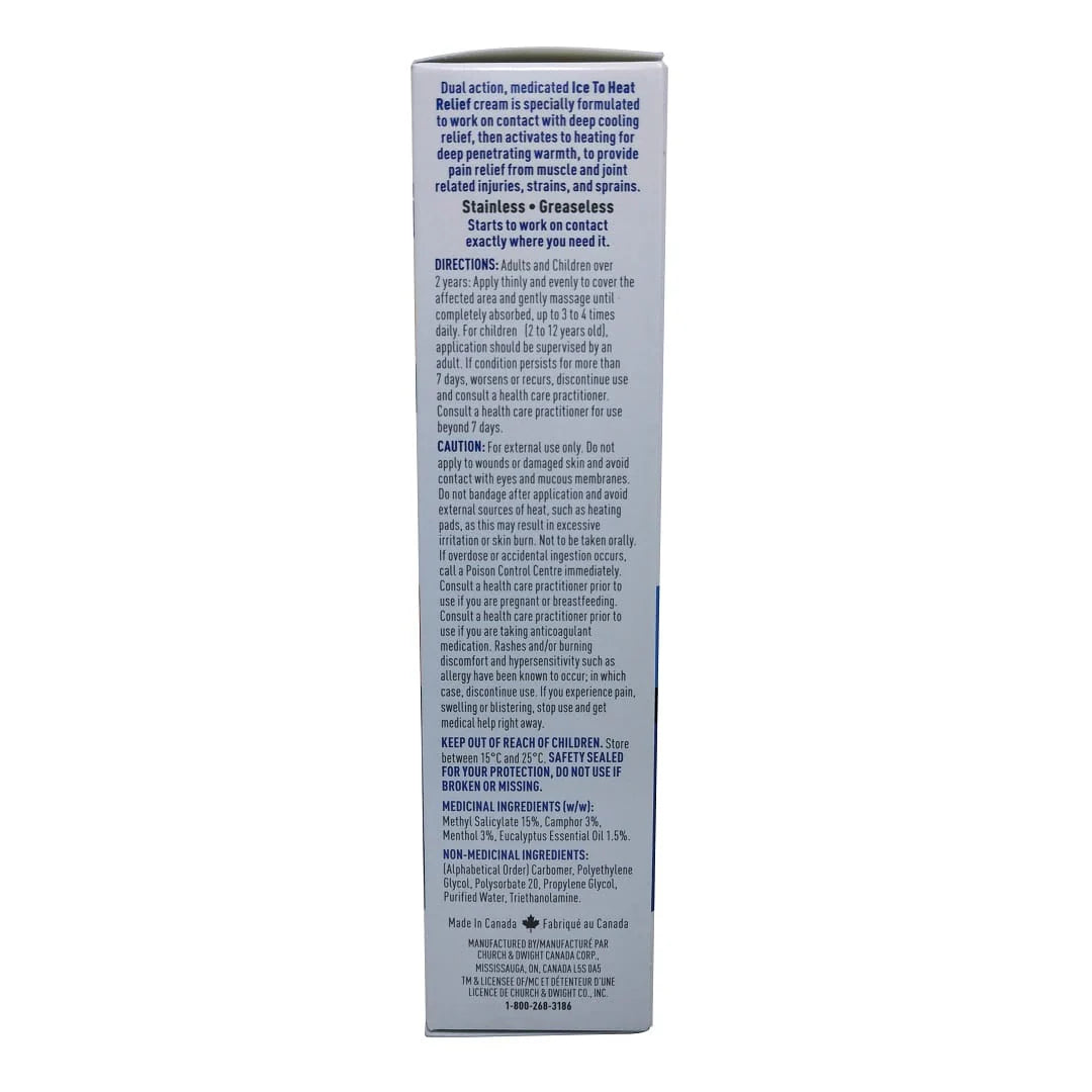 Injury Ice to Heat Relief Cream by RUB•A535 – Fast-Acting Cooling & Warming Pain Relief for Muscle &amp; Joint Injuries | 100 g