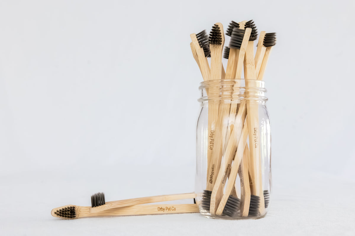 Dual-End Bamboo Pet Toothbrush
