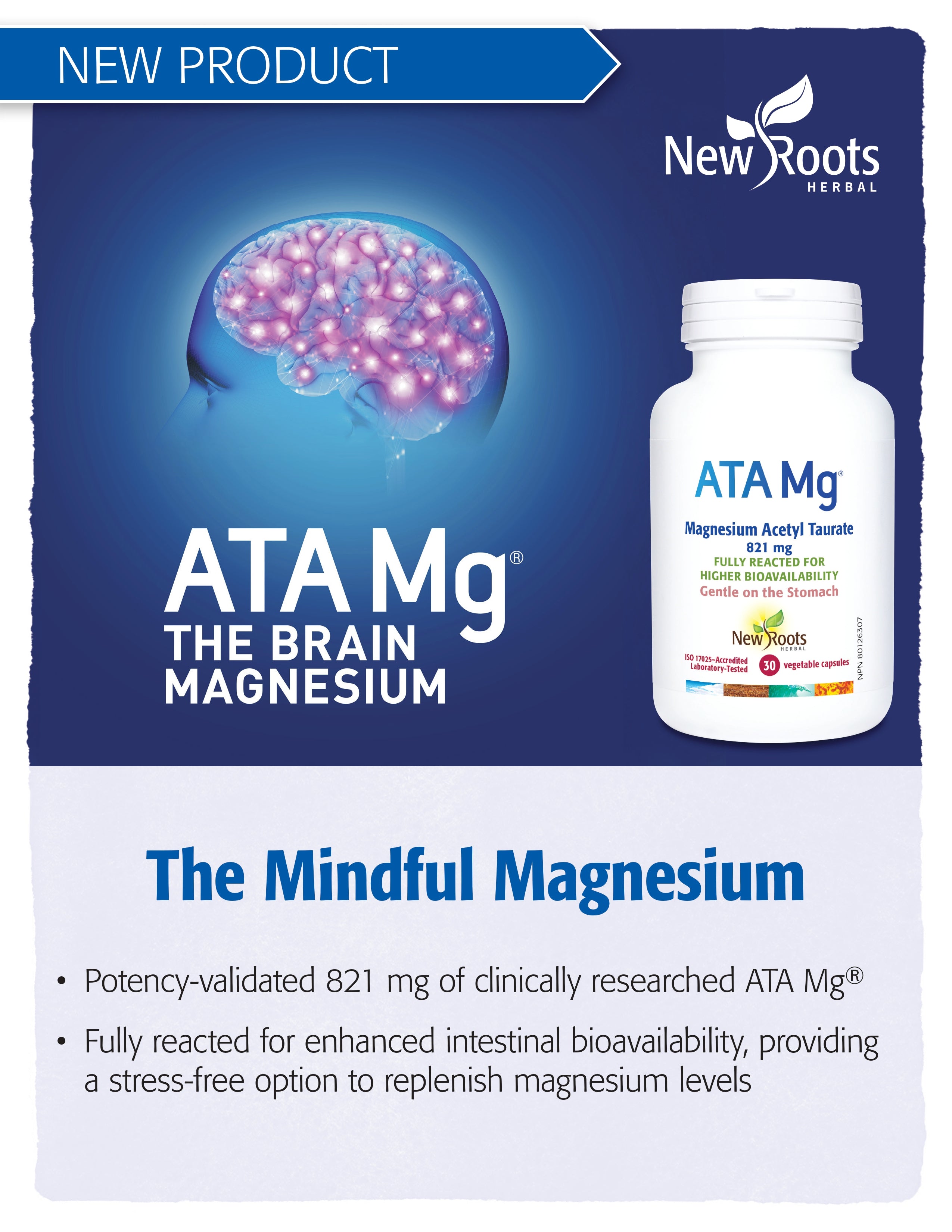 ATA Mg | New Roots HERBAL® | 30 Softgels