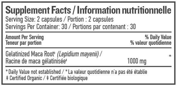 Maca Root | Botanica | 60 Capsules