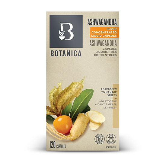 Ashwagandha Liquid Capsule | Botanica | 60 0r 120 Capsules