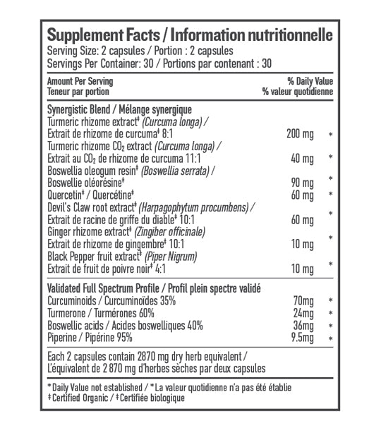 Turmeric Pain & Joint  | Botanica | 60 or 120 Liquid Capsules