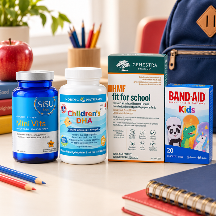 Back-to-School Wellness Kit – Multivitamin, DHA, Probiotic & First Aid Essentials
