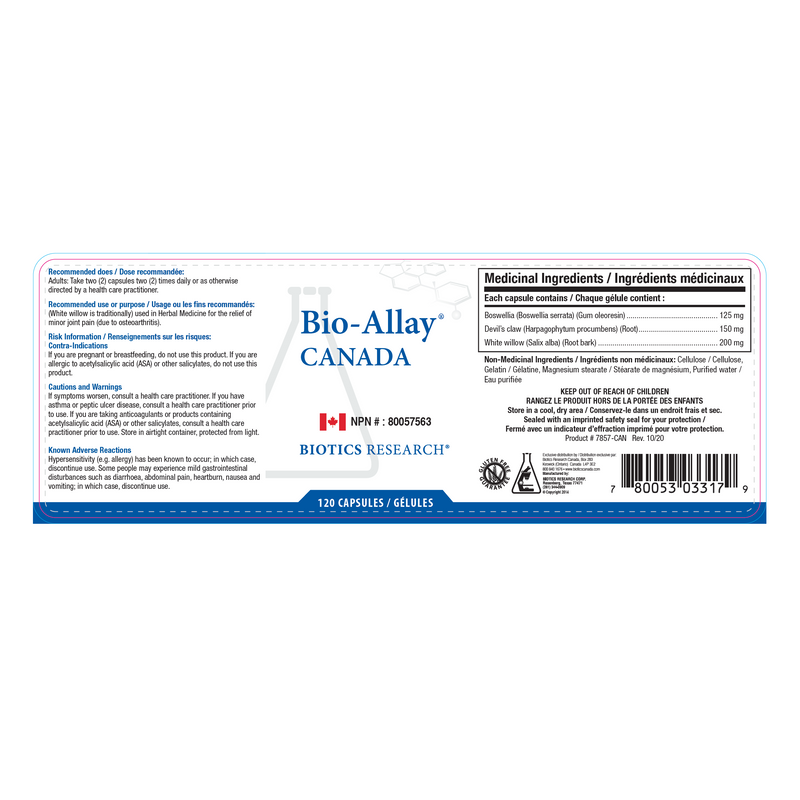 Bio-Allay | Biotics Research® | 120 Capsules