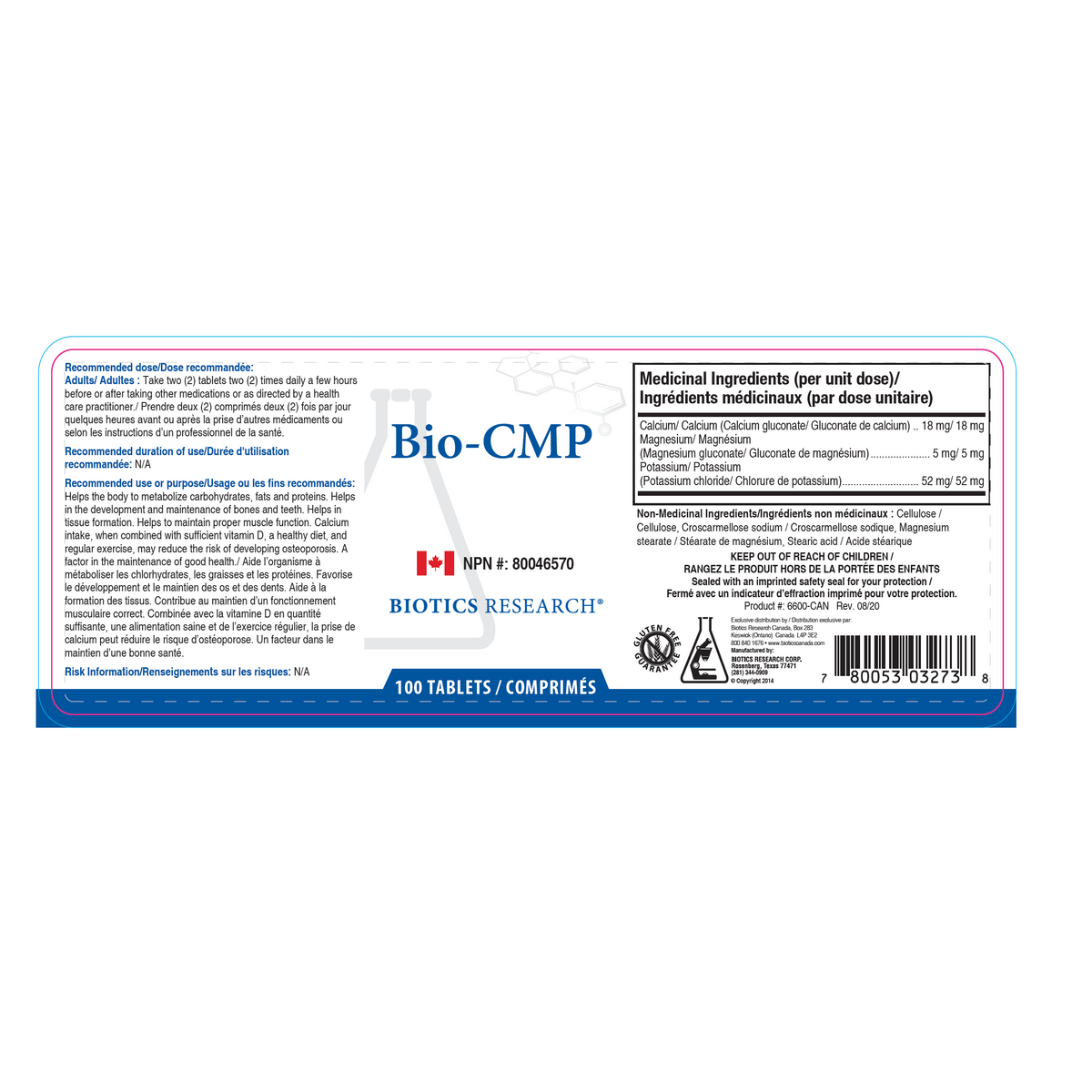 Bio-CMP by Biotics Research | Calcium, Magnesium & Potassium Support ...