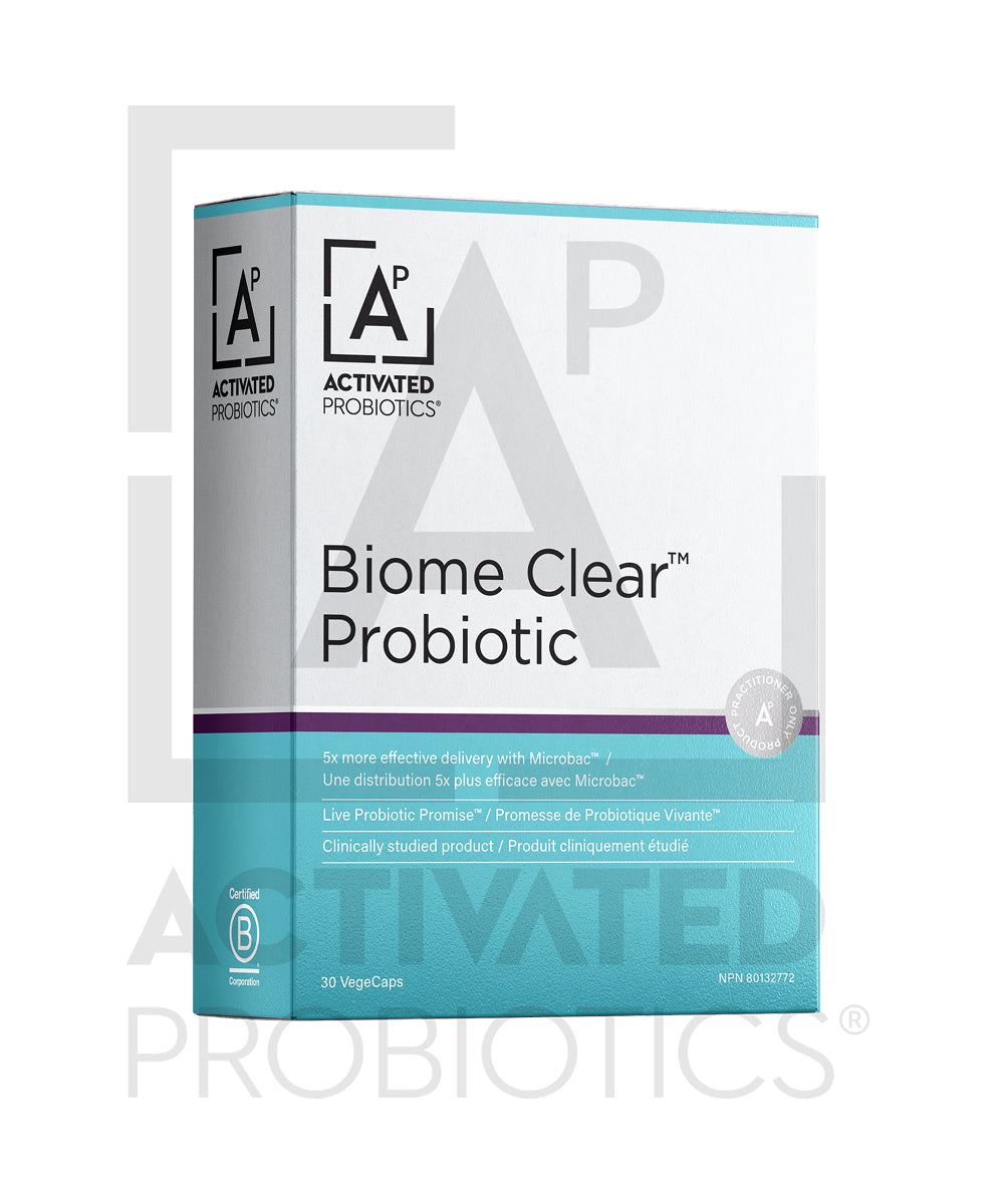 Biome Clear™ Probiotic by Activated Probiotics – Skin & Digestive Support | 30 Capsules