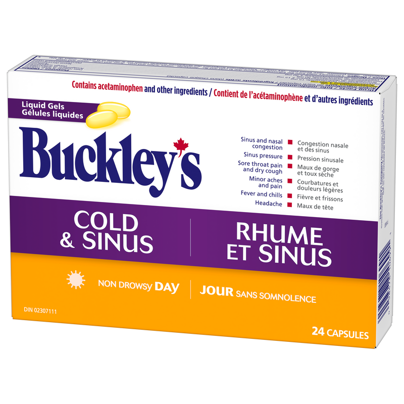 Cold & Sinus Day Liquid Gels | Buckley's® | 24 Capsules