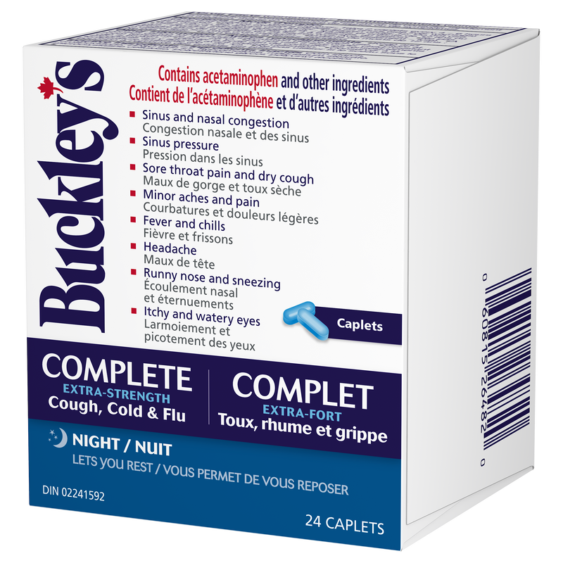 Complete Extra Strength Cough, Cold & Flu | Buckley's® | 24 Caplets