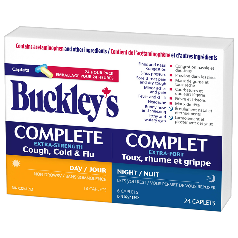 Complete Extra Strength Cough, Cold & Flu | Buckley's® | 24 Caplets