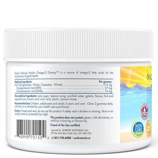 Nordic Omega-3  | Nordic Naturals® | 30 or 60 Gummies