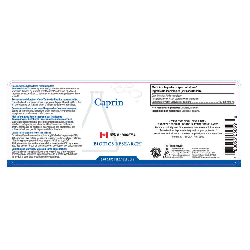 Caprin™ | Biotics Research® | 100 Capsules