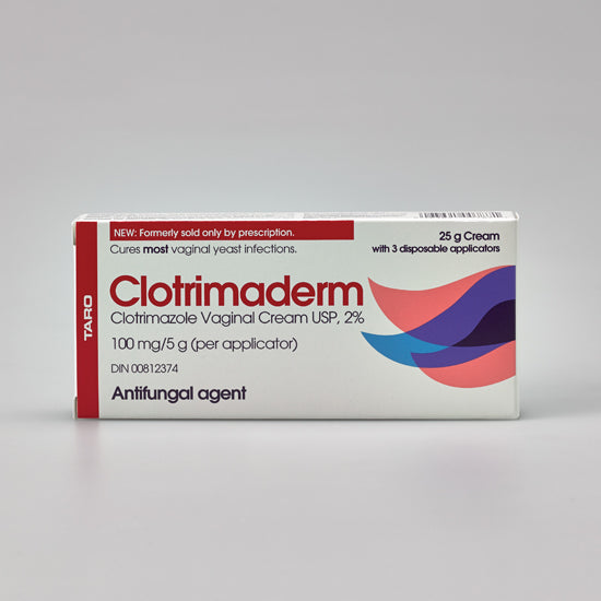 Clotrimaderm Vaginal Cream ( 2% Clotrimazole) | TARO | 25g with 3 Disposal Applicators