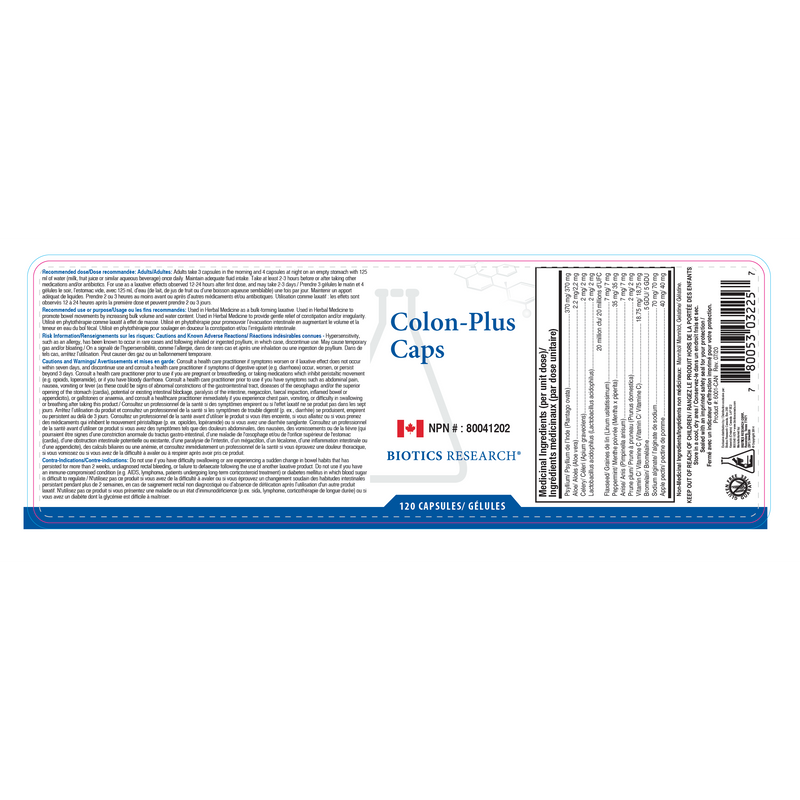 Colon Plus Caps™ | Biotics Research® | 120 Capsules