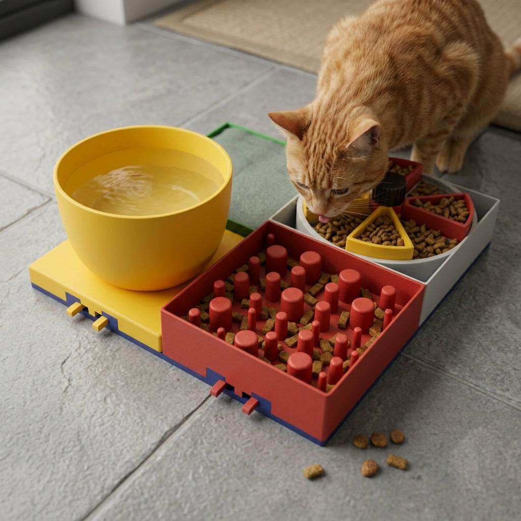 Modular Pet Dining Station Base | Customizable Feeding System
