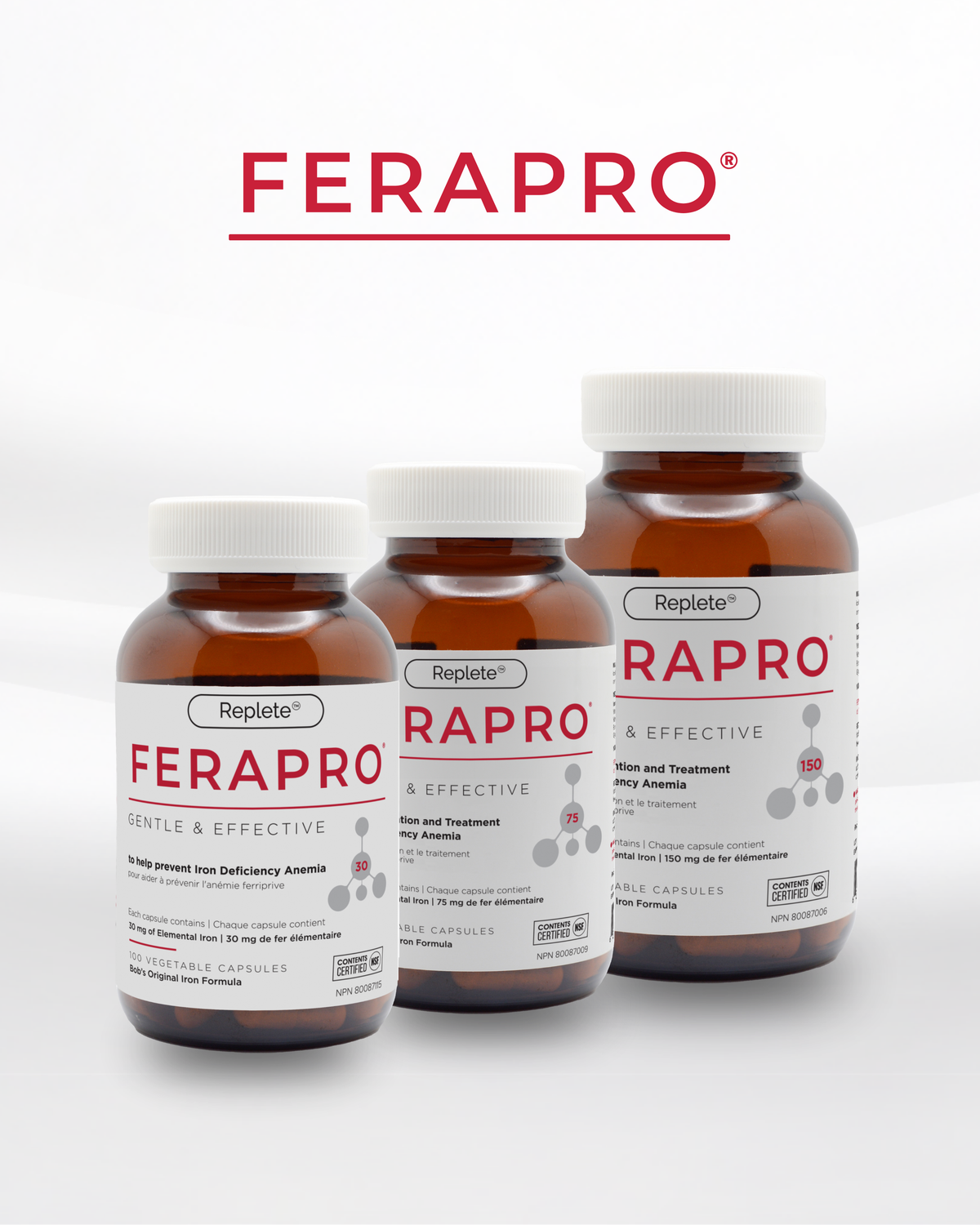 FERAPRO™ by Bob’s Iron Formula – High-Potency Iron & Energy Support | 100 Veggie Capsules