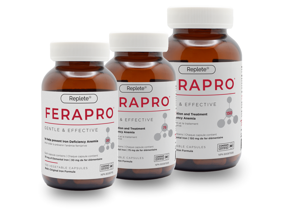 FERAPRO™ by Bob’s Iron Formula – High-Potency Iron & Energy Support | 100 Veggie Capsules