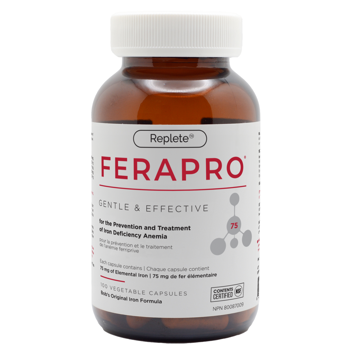FERAPRO™ by Bob’s Iron Formula – High-Potency Iron & Energy Support | 100 Veggie Capsules