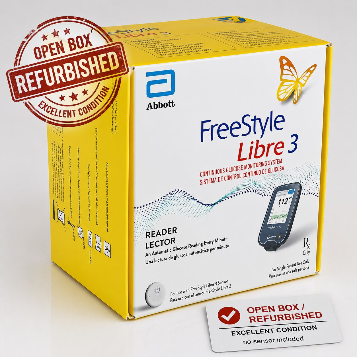 Libre 3 Plus by FreeStyle – CGM System Components (Reader, Sensor & Kit Options)
